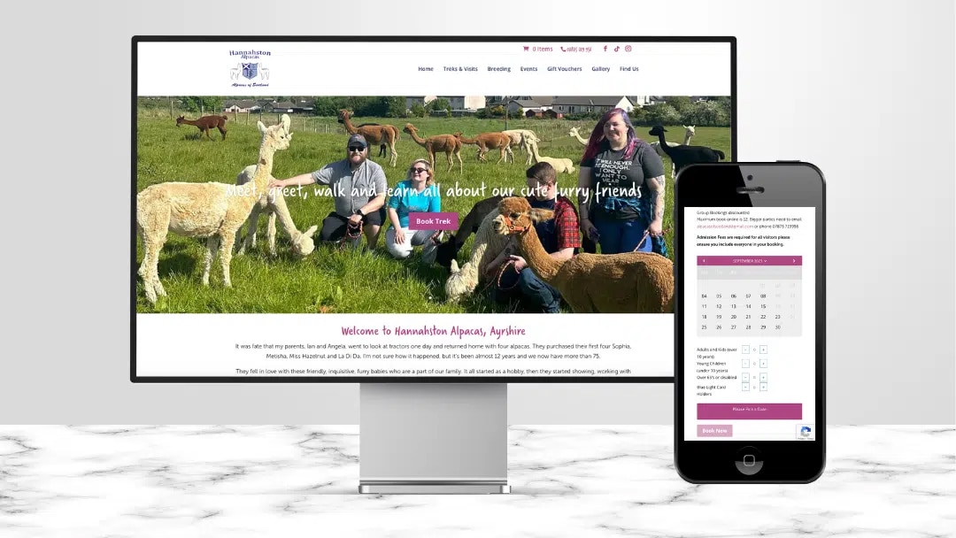 Hannahston Alpacas website