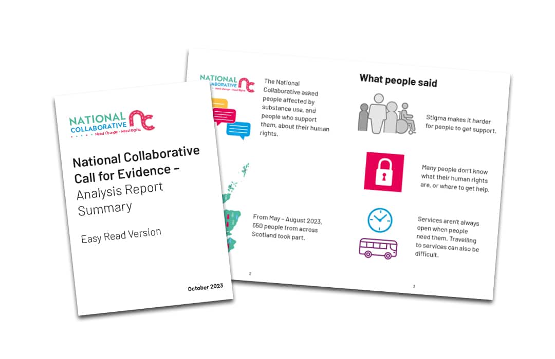 National Collaborative Call for Evidence – Summary Easy Read Version